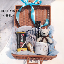 Baby birth gift Full moon wine 100-day feast Year-old 10-year-old birthday gift box Wedding cake Wedding gift