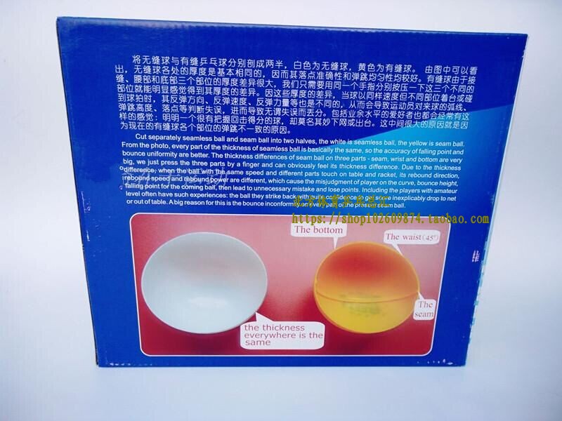 Bóng bàn chính hãng Xu Shaofa Vật liệu mới 40+ bóng bàn liền mạch một quả bóng đào tạo bóng nhựa vợt bóng bàn meta