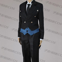 Black deacon Sebastian cos costume Black pipe family swallow tail costume Sebastian cosplay costume