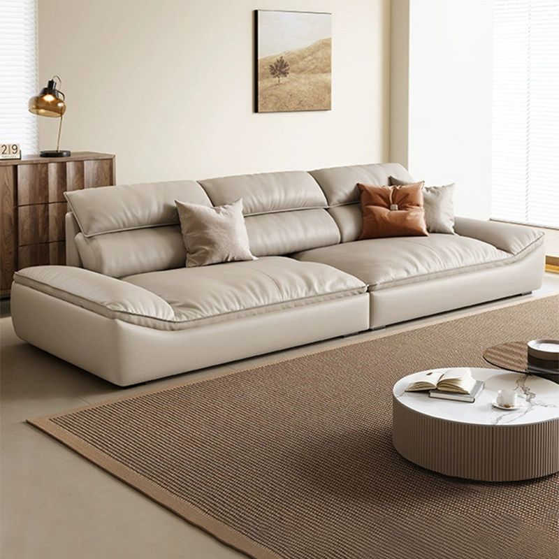 意式极简风沙发，大户型直排别墅客厅的完美选择！️