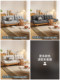Modern Minimalist Solid Wood Cloud Sofa for Small Living Rooms, Japanese-Style Double and Triple Velvet Fabric Sofa
