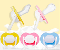 Baby full silicone pacifier super soft newborn baby more than 0 months sleep comfort pacifier