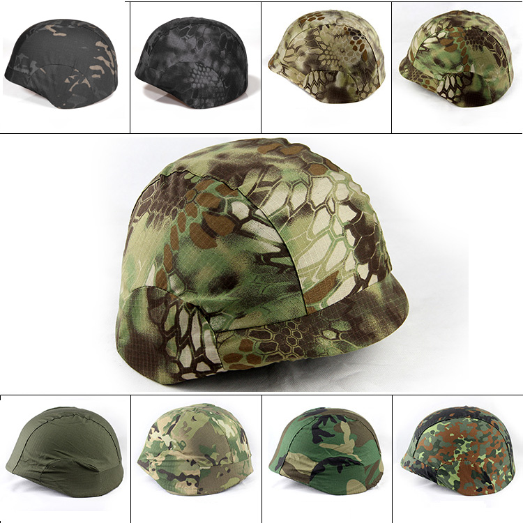 Safety Helmet Outdoor Camouflated M88 Tactical Safety Helmet Cover Steel Helmets Hood Riot Cosplay Camouflaque Safety Helmet Sleeve