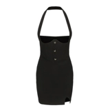 Подтяжки, весеннее трикотажное платье, 2023 года, в корейском стиле, с акцентом на бедрах