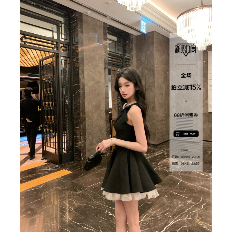Barb Chill'Night Banquet Heiress' Rhinestone Hepburn Princess Dress Women's Heiress Style Birthday Dress