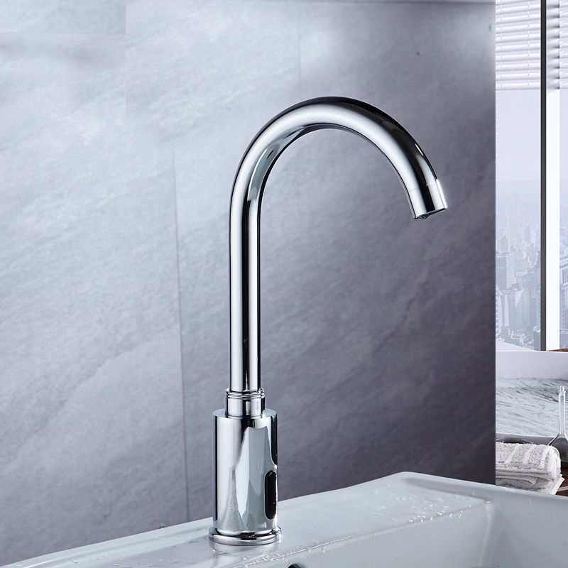 Desktop single-port intelligent induction faucet all copper automatic infrared high induction faucet hot and cold hand wash