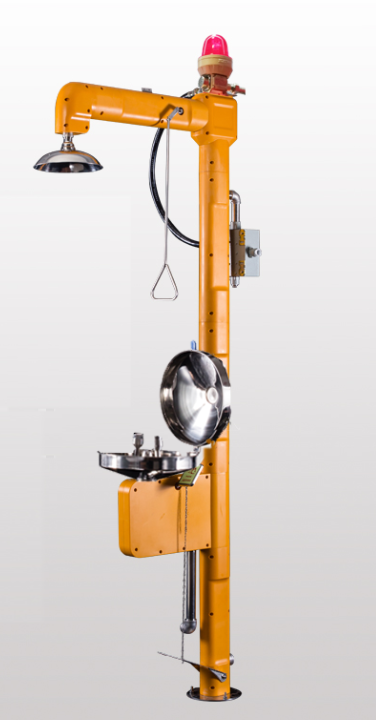 304 stainless steel explosion-proof with or without sound and light alarm and signal Upload electric heating emergency eyewash