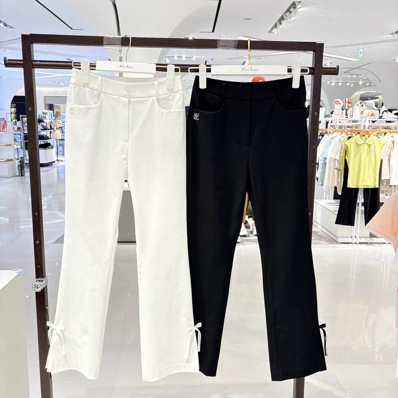 Korean Golf Clothing for Women 2026 New Style Bow-Tie Hem Casual Shorts for Women Korean Golf Clothing for Women 2026 New Style Bow-Tie Hem Casual Shorts for Women