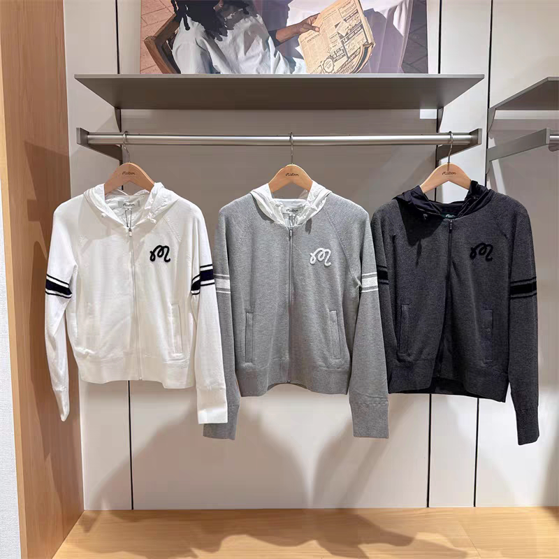 Korean Golf Clothing 26 Autumn and Winter Women's Logo Color Matching Sports Casual Zipper Hooded Jacket