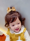 黄小妞 Детская классическая заколка для волос с бантиком для девочек, безвредные милые шпильки для волос, аксессуар для волос, не повреждает волосы