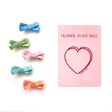 黄小妞 Детская заколка для волос, лента ручной работы, шпильки для волос с бантиком для девочек, аксессуар для волос, 2 шт