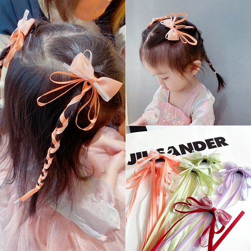 黄小妞 Детская заколка для волос с бантиком, детский аксессуар для волос для принцессы, китайский стиль