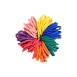 黄小妞 Детская маленькая радужная безвредная резинка для девочек, не повреждает волосы