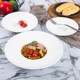 Western cuisine plate ceramic straw hat plate western cuisine round public