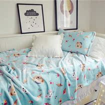 Navy Wind Navy Style Small Bear Pillowcase Bed Linen Air Conditioning Blanket for lunch Hugh cover Blanket Thin Blanket