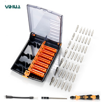 YIHUA-screwdriver combination set 45-in-one disassembly set screwdriver multi-function mobile phone repair tool