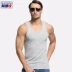 Mùa hè thanh niên nam giới lỏng lẻo áo vest cotton màu trắng cho nam thêm phân bón để tăng màu đỏ trung niên cotton treo. - Áo vest Áo vest