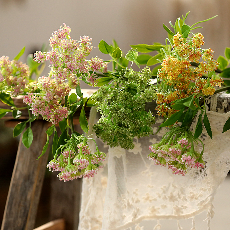 Left Bank Mata Rashele Lace Flower Table Flower Art Pendulum Flowers Home Decorations Living-room Fake Flowers Simulation Flowers