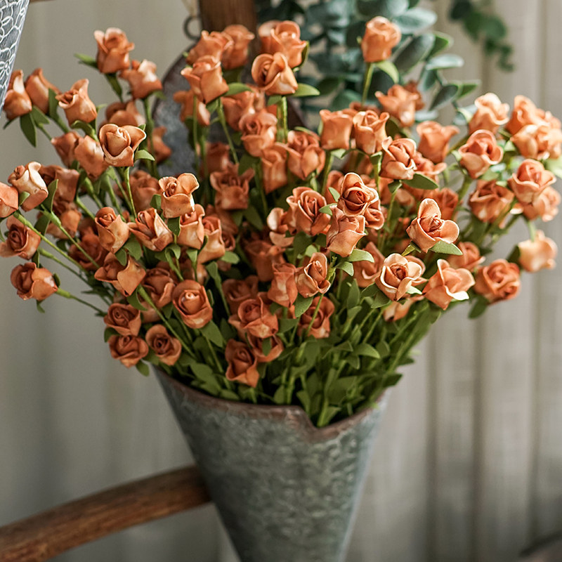 Albero rose vintage imitation flower arrangement foam flower living room fake flower home decoration floral set ornaments