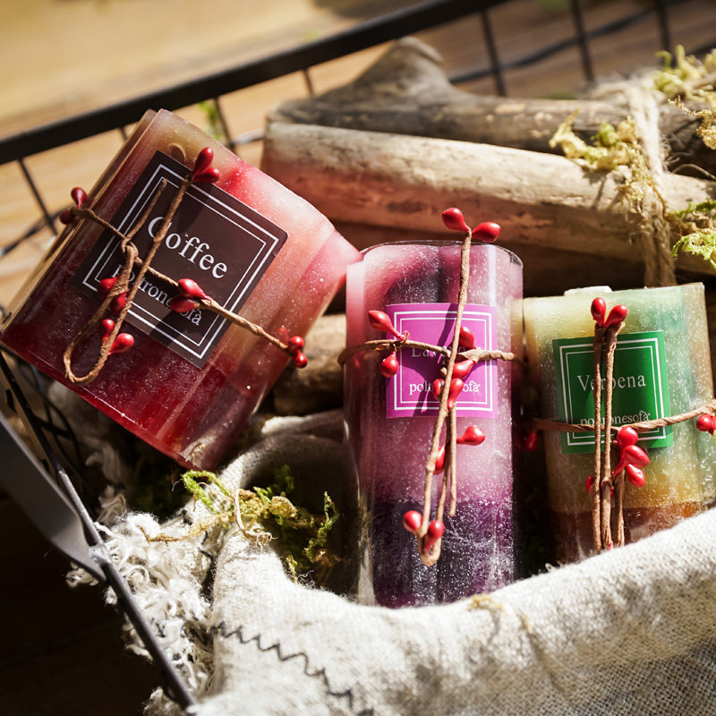 Left bank scented candle round romantic wedding proposal birthday aromatherapy candle essential oil smokeless environmental protection