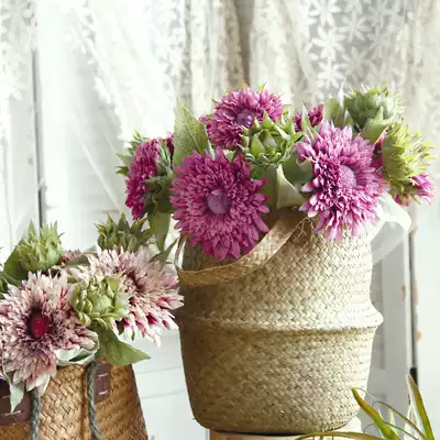 Left bank wheat field pastoral bunches lasagna simulation sunflower multi-color one five silk flower fake flower decoration flower