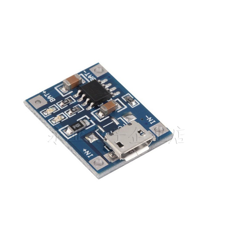 TP4056 1A lithium battery special charging board red electrical charging module MICRO interface microphone USB