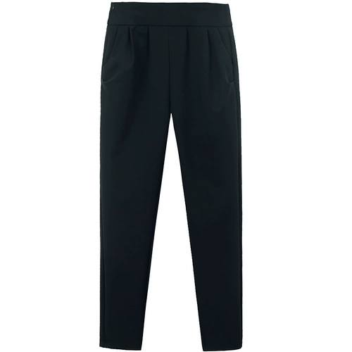 Осенние черные штаны, 2023, свободный крой