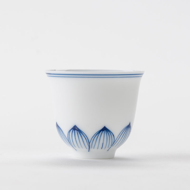 Repeatedly in inferior smooth celadon ceramic keller sample tea cup fat white porcelain cup kung fu tea tea cup, small cup