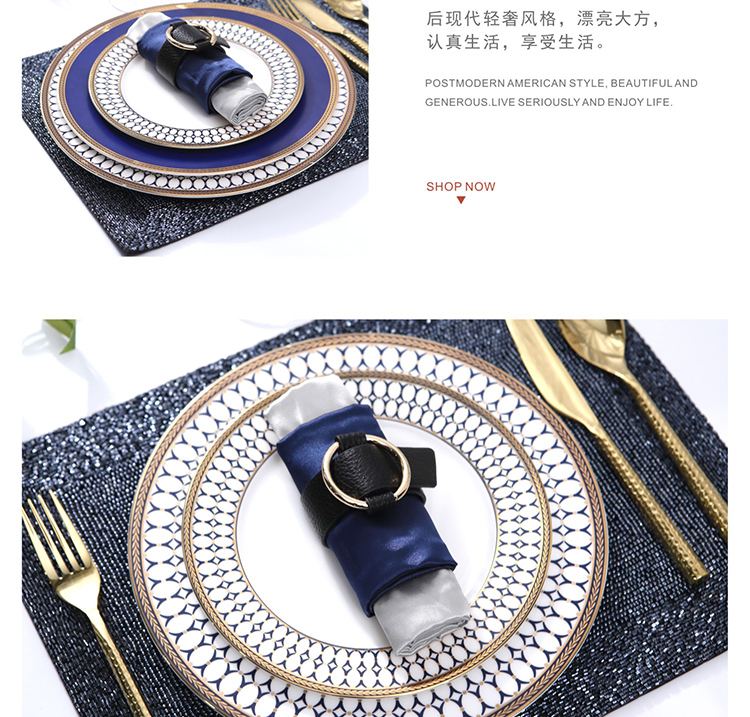 European American western food dish home western - style food tableware example room plate full decoration furnishing articles ipads porcelain steak dishes