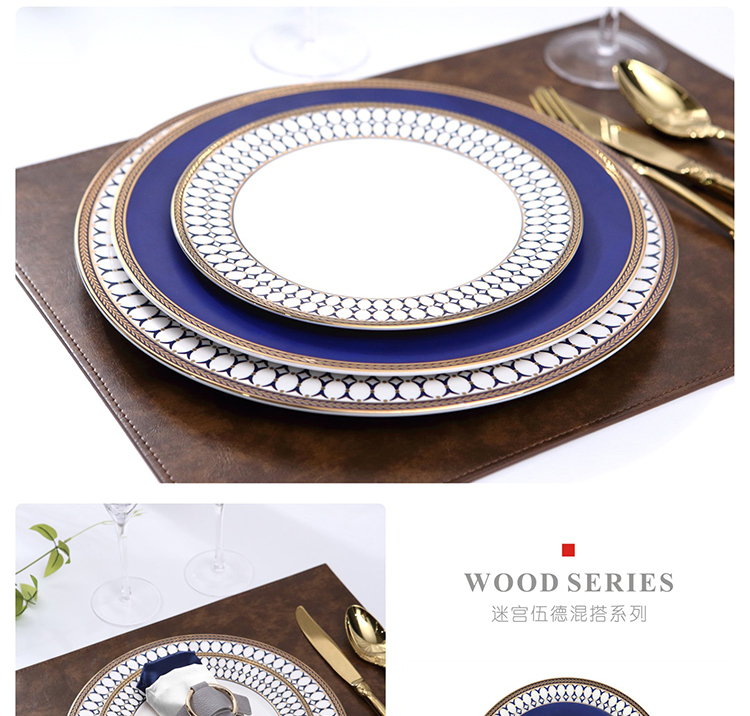 European American western food dish home western - style food tableware example room plate full decoration furnishing articles ipads porcelain steak dishes