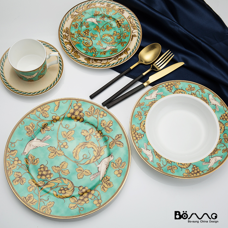 English ipads China example room club tableware beefsteak disc creative household salad plate the canary series of suits for