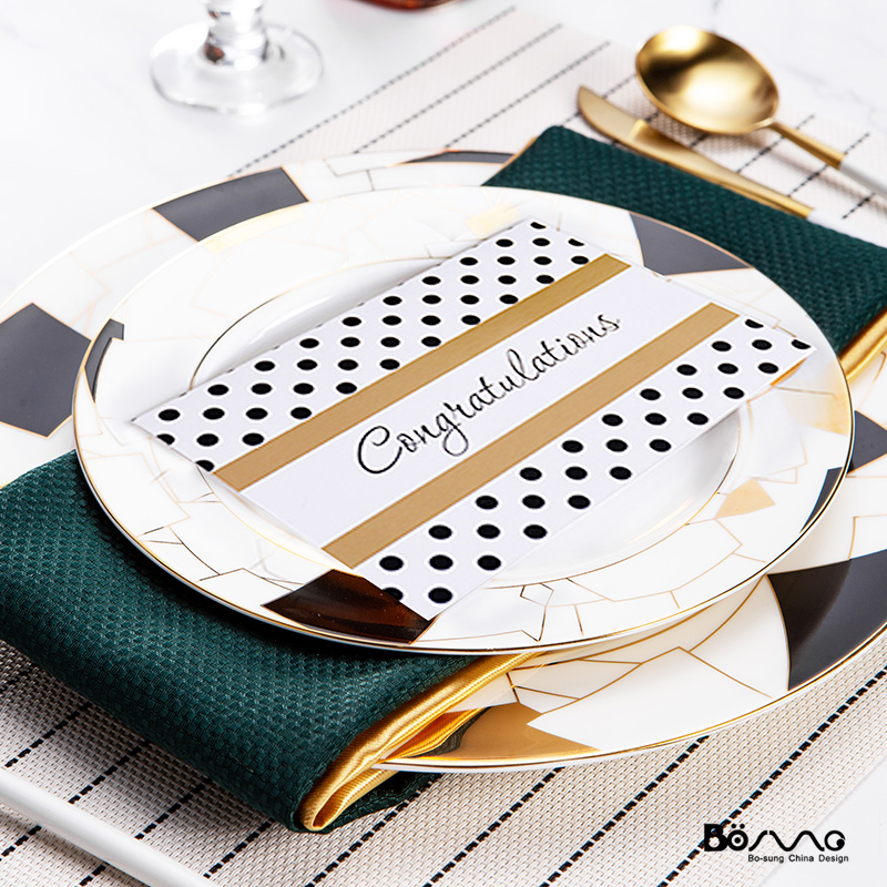 Postmodern American western food dish between example household villa high - grade club steak plate dishes ceramic tableware package