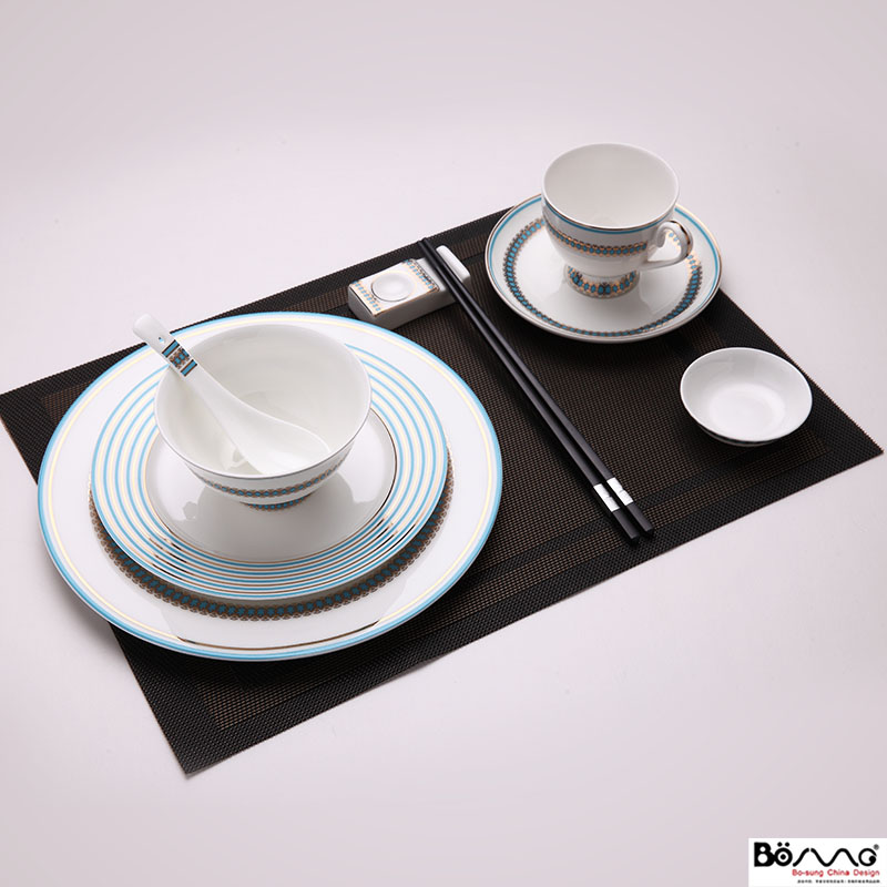 Ou ipads porcelain hotel west cutlery set ceramic disc bowl spoon steak plate knife and fork shamrock malang series of sell like hot cakes