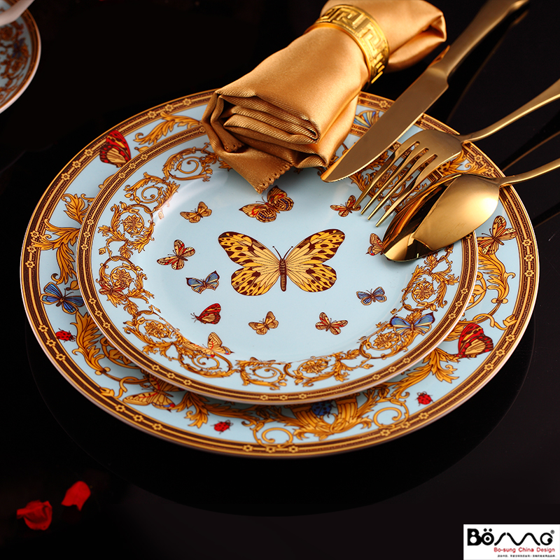 Continental food example room ipads porcelain tableware sets up phnom penh ceramic plate coffee cups and saucers club butterfly farm sell like hot cakes