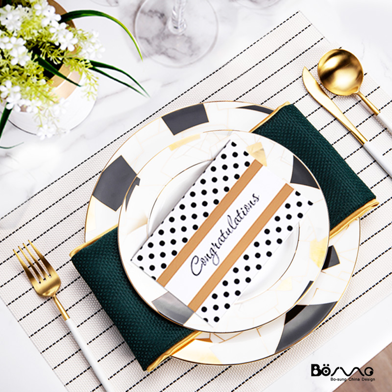 Postmodern American western food dish between example household villa high - grade club steak plate dishes ceramic tableware package
