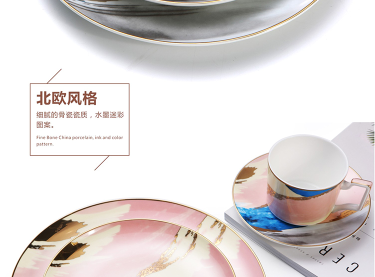 Nordic light much wind see ipads western household steak salad bowl plate disc ceramic creative suit clouds model