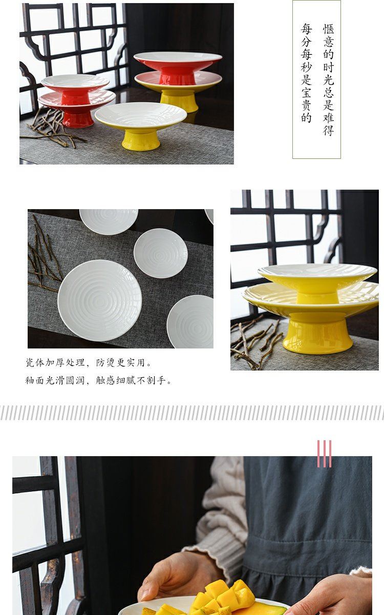 Compote Japanese ceramic tea set home sweet snacks Compote creative cold dish dish fastfood tray tableware