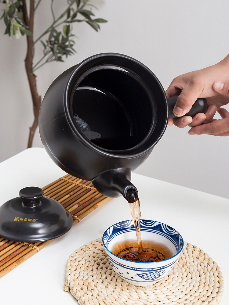 Tisanes casseroles stewed soup pot boil herbal medicine pot of domestic high - temperature gas flame ceramic pot boil medicine Chinese traditional medicine Tisanes