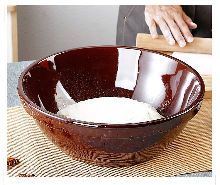 Ceramics and the basin that wash a face old kitchen household more large non - stick surface rubbing basin dovetail xiancai basins made of baked clay basin