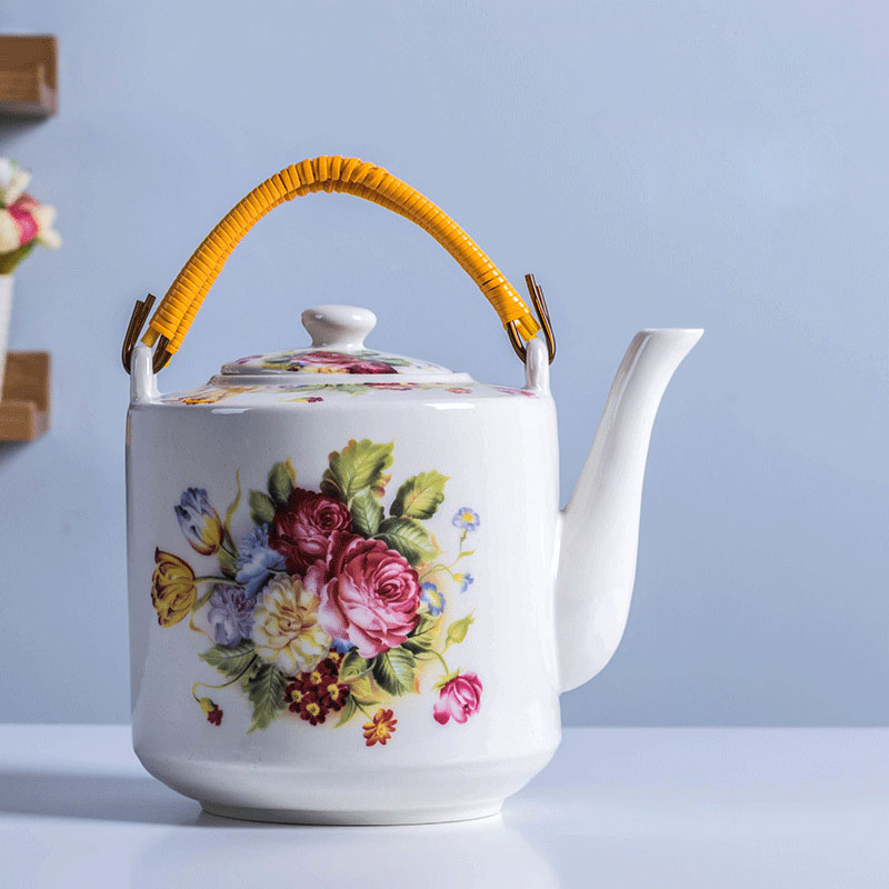 Cool blue and white porcelain kettle high - temperature ceramic teapot large - sized cold pot teapot porcelain household large capacity