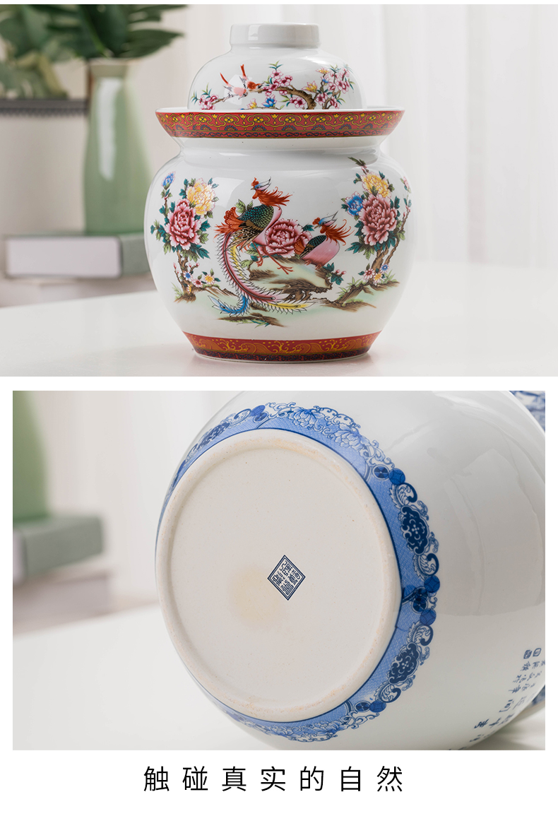 Household ceramics thickening large sichuan pickles jar sealing pickle jar pickle jar of pickles and pickle jar