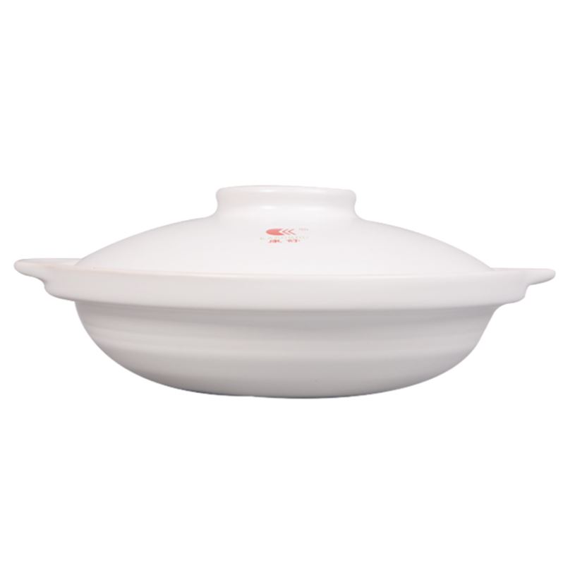 Casserole ltd. hotel kitchen'm burning gas, high temperature resistant large fish head in clay pot shallow pan ceramic saucepan dry cooking pot soup pot