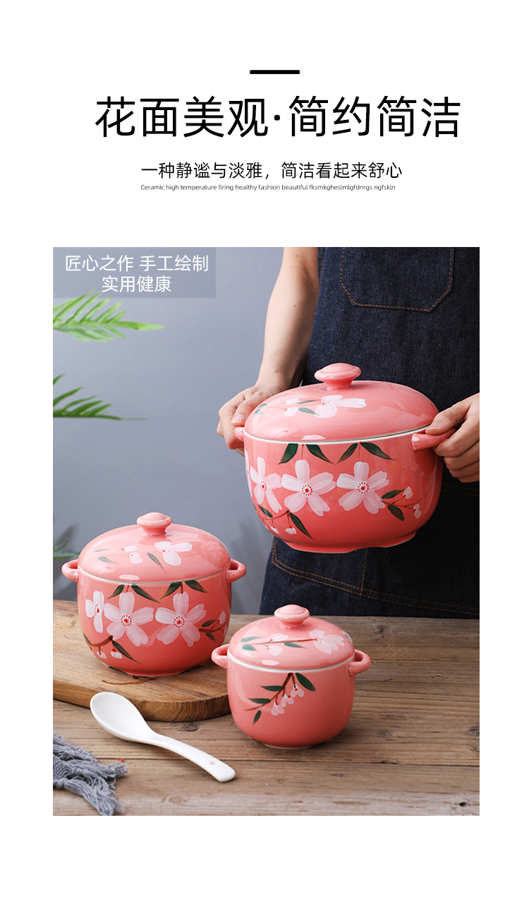 Ceramics with cover with as the high - temperature household kitchen pepper oil tank salt pot seasoning to taste pepper pot