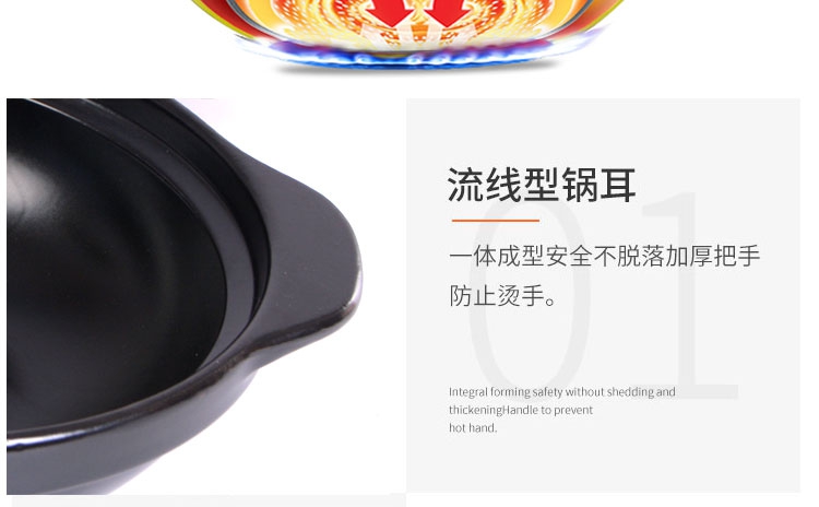 Soup rice casseroles, household small saucepan high - temperature hot pot stone bowl large ltd. ceramic dry shallow expressions using casserole