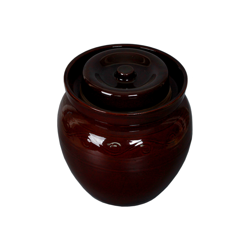 Household ceramics pickles pickled egg jar jar pickles pickles earthenware jar sauerkraut cylinder with cover thickening salted duck egg
