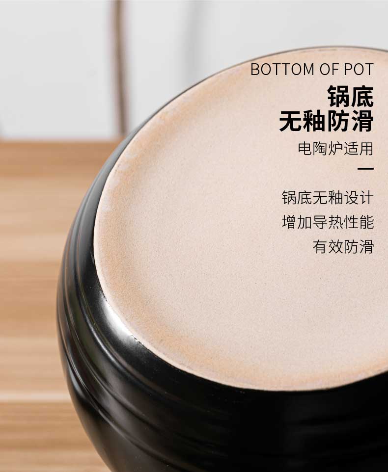 Casserole stew ceramic pot soup flame gas high - temperature cooking porridge soup pot large household soup an earthenware pot