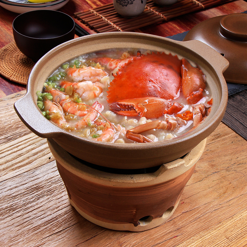 Old charcoal stove charcoal chafing dish pot soup pot of porridge casseroles, high temperature resistant earthenware edge furnace burn oven furnace home