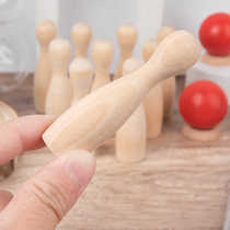 Parent-child toys wooden bowling childrens educational brain development indoor and outdoor ball sports competitive game building blocks