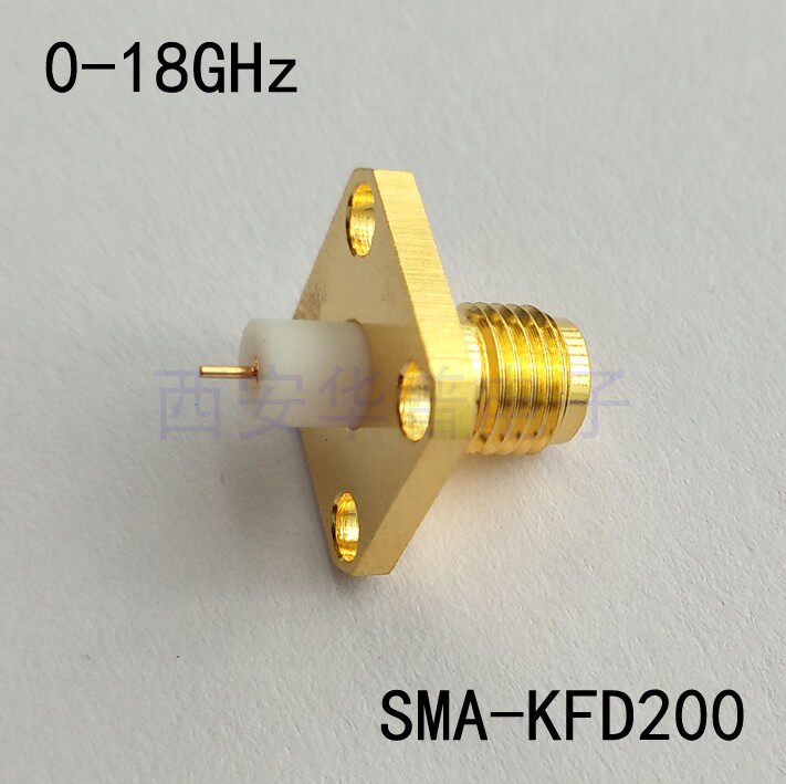 SMA-KFD200 Radio Frequency Connector 18G HF SMA mother head thin needle flange fixing SMA-KF radio frequency joint