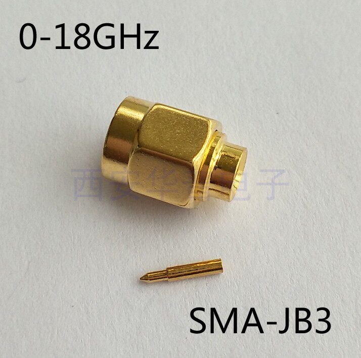 SMA-JB3 RF connector 18G HF SMA male RF head welding SFT-50-3-1RG-402 cable